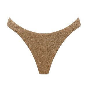 NWT NOOKIE BEACH Gold Dynasty Scrunchie Thong Size Extra Small